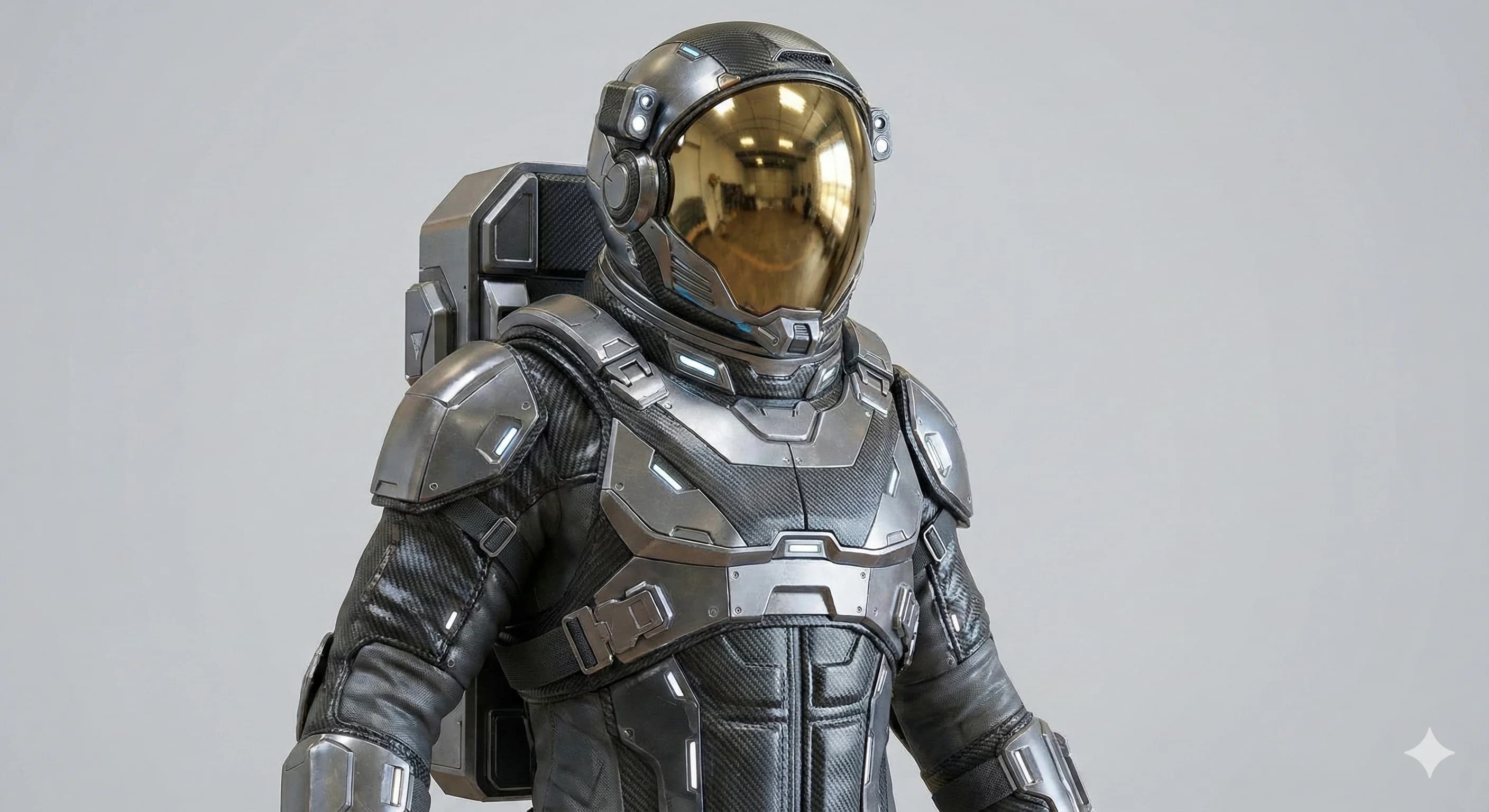 An astronaut floating in space, generated with AI